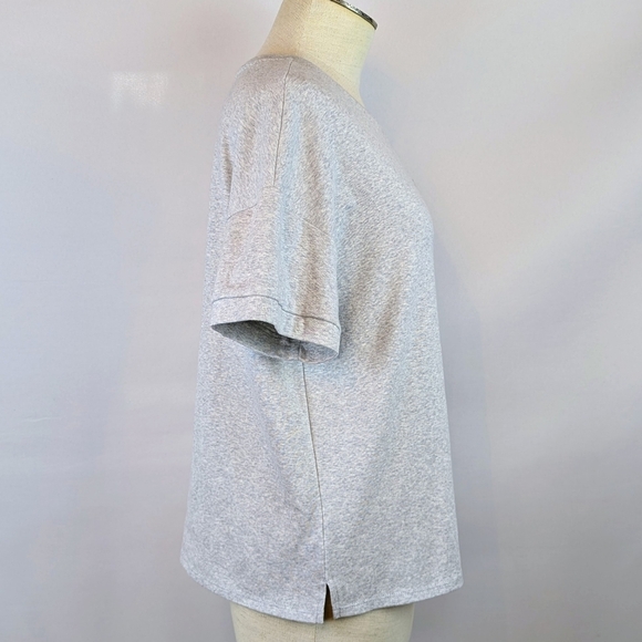 Green Envelope Tini Time Embroidered Martini Tee Short Sleeve Grey M NWOT - Picture 5 of 9